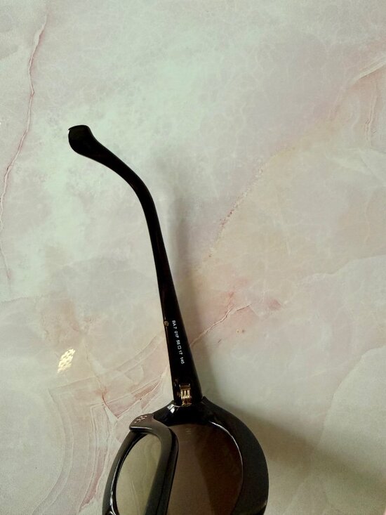 Balenciaga BA7 Oversized Black Brown Gradient Sunglasses